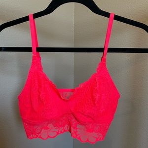 Neon pink bralette!